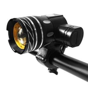 ZoomTech USB Bicycle Light: Bright 7602 LED, Telescopic Zoom, USB Charging