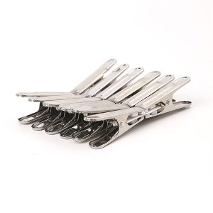 20 PCS Stainless Steel Laundry Folder Peg Clothes Storage Clip Set