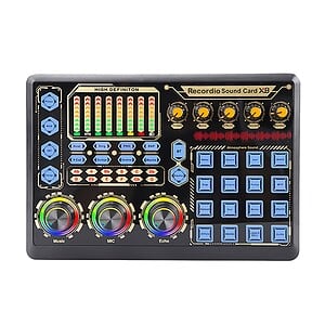 Professional Live Microphone Sound Card for Enhanced Audio Quality