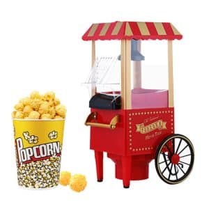 1200W Electric Popcorn Machine with Trolley: Hassle-Free Popcorn Making