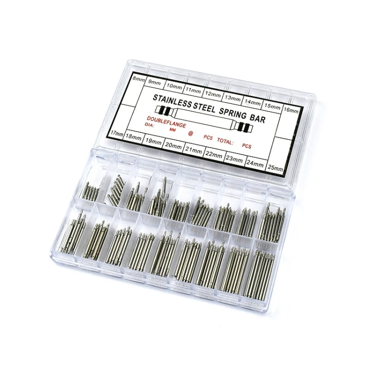 270 PCS Stainless Steel Spring Bars Box 8-25mm - Watch Strap Security 1 270 Pcs Stainless Steel Spring Bars Box 8-25Mm - Watch Strap Security