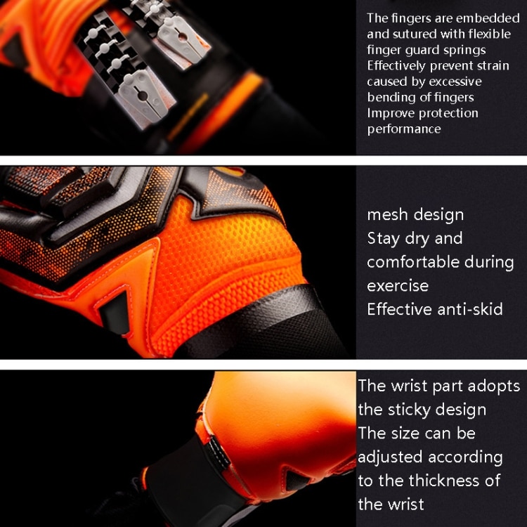 Ailsports ST5511 Goalkeeper Gloves | Ultimate Protection for Thicken Latex Fingers (1 Pair) 6 Ailsports St5511 Goalkeeper Gloves | Ultimate Protection For Thicken Latex Fingers (1 Pair) - Image 6