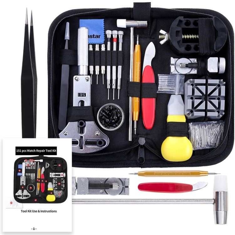 Ultimate 151-In-1 Watch Repair Tool Bag - Complete Solution for Watch Repairs 1 Ultimate 151-In-1 Watch Repair Tool Bag - Complete Solution For Watch Repairs