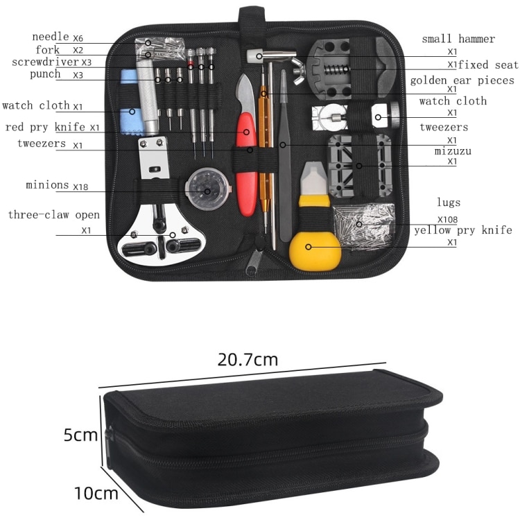 Ultimate 151-In-1 Watch Repair Tool Bag - Complete Solution for Watch Repairs 3 Ultimate 151-In-1 Watch Repair Tool Bag - Complete Solution For Watch Repairs - Image 3