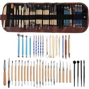 43-In-1 Clay Tool Set with Storage Bag - Ultimate Pottery Kit for Creativity