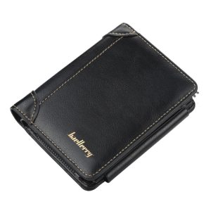 Baellerry D9159 Men's Tri-Fold Coin Purse & Card Holder - Compact & Stylish
