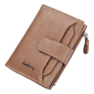 Baellerry Men's Multi-Card Zipper Wallet - Large Capacity Card Holder