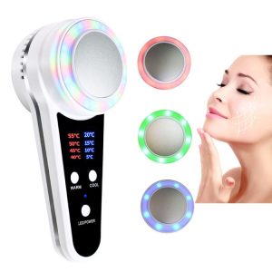 Skin Rejuvenation USB Hot/Cold Hammer with Red/Blue Light Charging