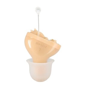 Implantable hearing aid device with external microphone for improved sound amplification for hearing loss Patients.