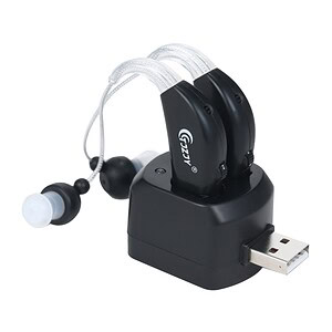 Wireless USB rechargeable hearing aids with in-ear design and noise reduction, ideal for enhanced hearing support. Compact, comfortable, and easy to use for improved quality of life.