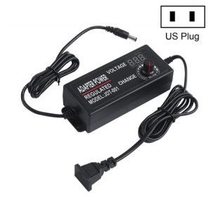 High Power 3-12V5A Adapter with Speed and Voltage Regulation, Monitor Included
