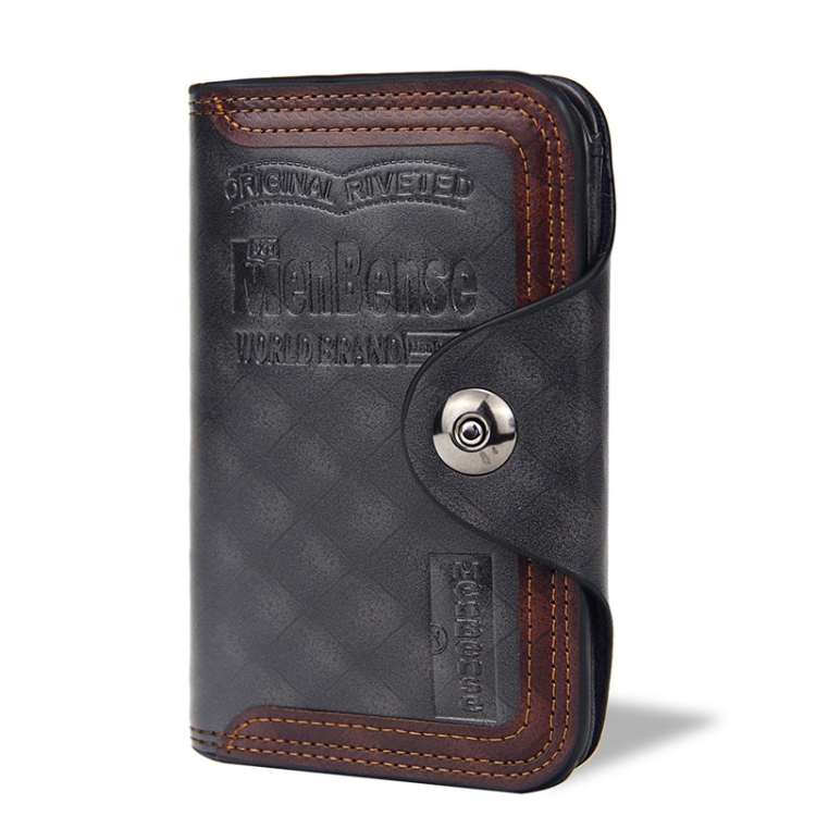 Menbense Magnetic Buckle Large Capacity 3-Fold Male Wallet 1 Menbense Magnetic Buckle Large Capacity 3-Fold Male Wallet