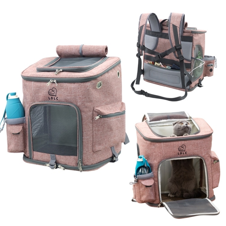 LDLC Foldable & Breathable Pet Backpack - Portable & Convenient 3 Ldlc Foldable &Amp; Breathable Pet Backpack - Portable &Amp; Convenient - Image 3