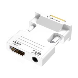 Enhanced HDMI to VGA Adapter with Audio - Experience Crisp Display & Sound