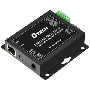 DTECH IOT9031 RS232/485/422 To TCP Server, 3-In-1 CN Plug - Reliable Connectivity