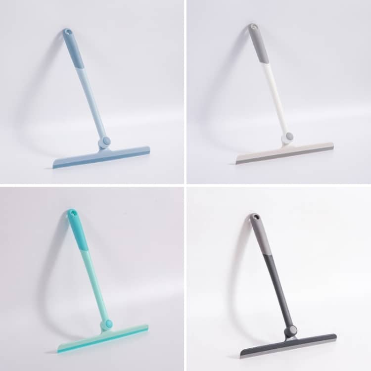 360° Rotating Glass Wiper for Effortless Mirror & Window Cleaning 2 Four Window Squeegees In Various Colors: Blue, White, Teal, And Black, Arranged In A Grid Pattern.