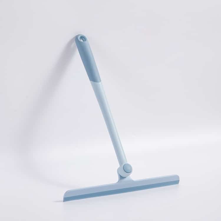 360° Rotating Glass Wiper for Effortless Mirror & Window Cleaning 1 Blue Window Squeegee With A Long Handle And A Rubber Blade For Cleaning Glass Surfaces.