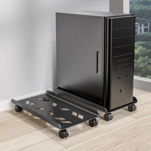 Heightened Shelf for Desktop Computer Host Housing, Office Organizing Solution