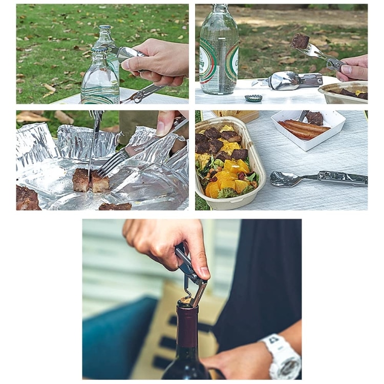 Ultimate 6-in-1 Camping Tableware Set: Fork, Knife, Spoon, Bottle Opener 10 Ultimate 6-In-1 Camping Tableware Set: Fork, Knife, Spoon, Bottle Opener - Image 10