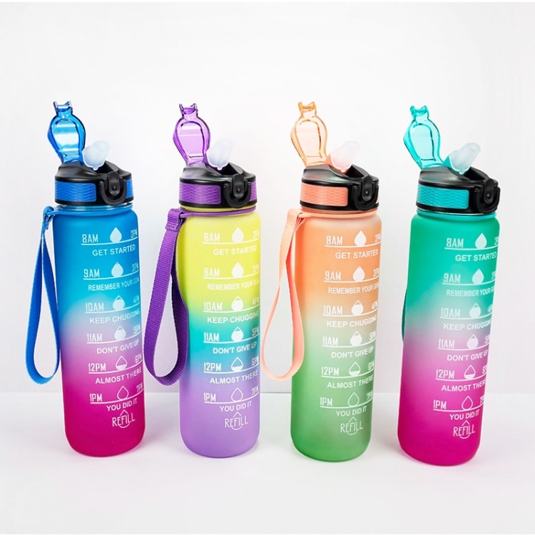 1000ml Gradient Space Cup Sports Bottle with Bounce Lid and Straw • Stay Hydrated in Style 2 1000Ml Gradient Space Cup Sports Bottle With Bounce Lid And Straw • Stay Hydrated In Style - Image 2