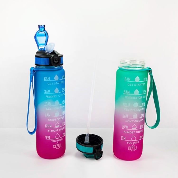 1000ml Gradient Space Cup Sports Bottle with Bounce Lid and Straw • Stay Hydrated in Style 5 1000Ml Gradient Space Cup Sports Bottle With Bounce Lid And Straw • Stay Hydrated In Style - Image 5