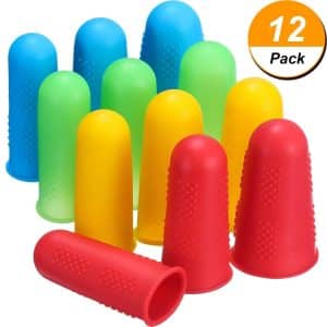 Heat-Resistant Silicone Finger Cuffs: 4-Pack, Anti-Scald, Non-Slip Texture