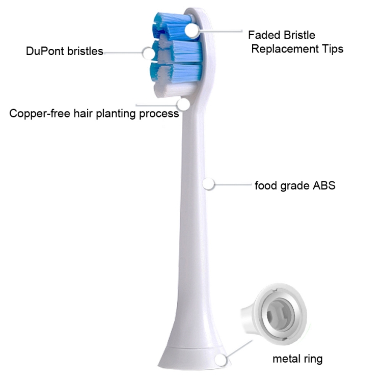 Ultimate Electric Toothbrush Head for Ulike UB602 UB603 UB601 - 2 PCS 5 Ultimate Electric Toothbrush Head For Ulike Ub602 Ub603 Ub601 - 2 Pcs - Image 5