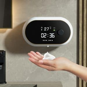 W2 Wall-mounted USB Charging Foam Soap Dispenser With Temp Display