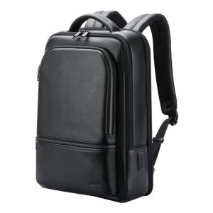 Bopai Cowhide Anti-theft Backpack with USB Port & Waterproof Design