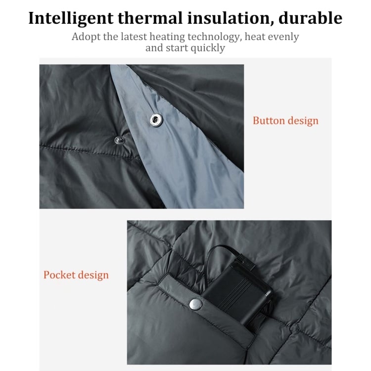 USB Electric Heating Shawl - Stay Warm Outdoors with this Portable Blanket. 6 Usb Electric Heating Shawl - Stay Warm Outdoors With This Portable Blanket. - Image 6