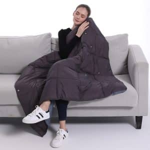 USB Electric Heating Shawl - Stay Warm Outdoors with this Portable Blanket.