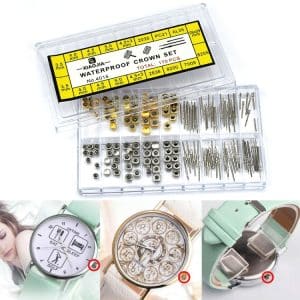 170-Piece Box C012 Watch Accessories Epoxy Crown & Stem Repair Parts