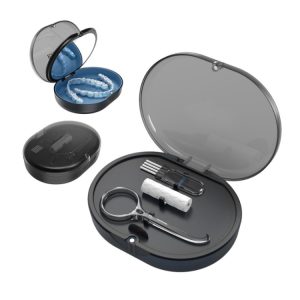 Beauty Mirror Storage Box with Brace Holder Stand & Magnetic Chewing Glue