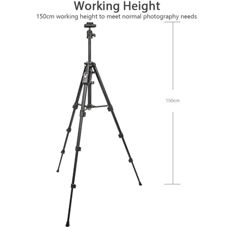 YUNTENG 6109 Overhead Camera Tripod - Perfect Stand for Phone Live Streaming 2 Adjustable Tripod Stand For Professional Photography, Height Up To 150Cm, Versatile &Amp; Durable Lightweight Camera Support For Studio Or Outdoor Shoots.