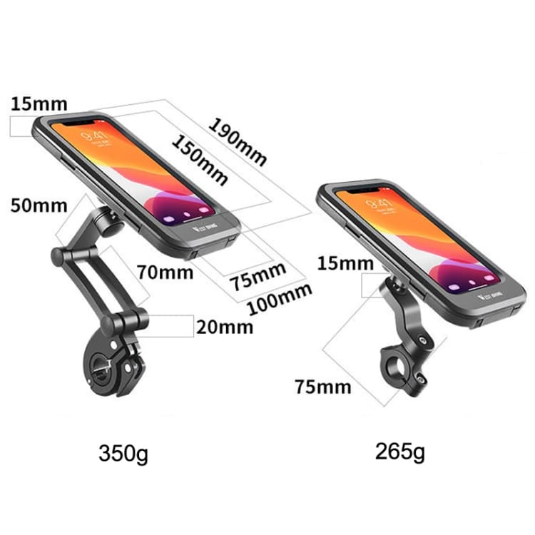 WEST BIKING Waterproof Phone Bracket for Shockproof Bicycle Riding 2 West Biking Waterproof Phone Bracket For Shockproof Bicycle Riding - Image 2