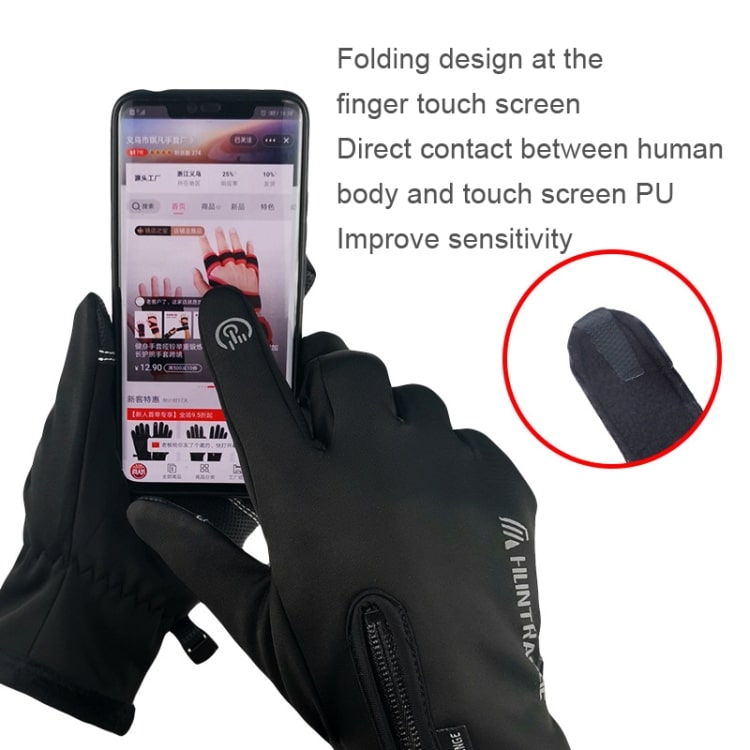 HUNTRANGE A022 Waterproof Touch Screen Riding Gloves - Keep Warm Outdoors 3 Huntrange A022 Waterproof Touch Screen Riding Gloves - Keep Warm Outdoors - Image 3