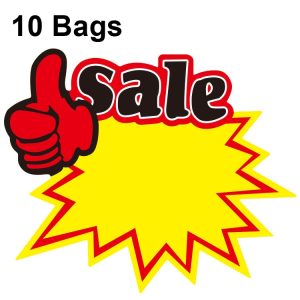 10 Bags 25x19cm Explosion Sticker Price Tags Supermarket Labels