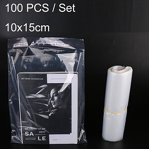 Poly mailer bag with air bubble cushion for shipping, 100 pieces, 10x15cm, adhesive self-sealing, flexible protective packaging for e-commerce and online stores, from Syndmart.