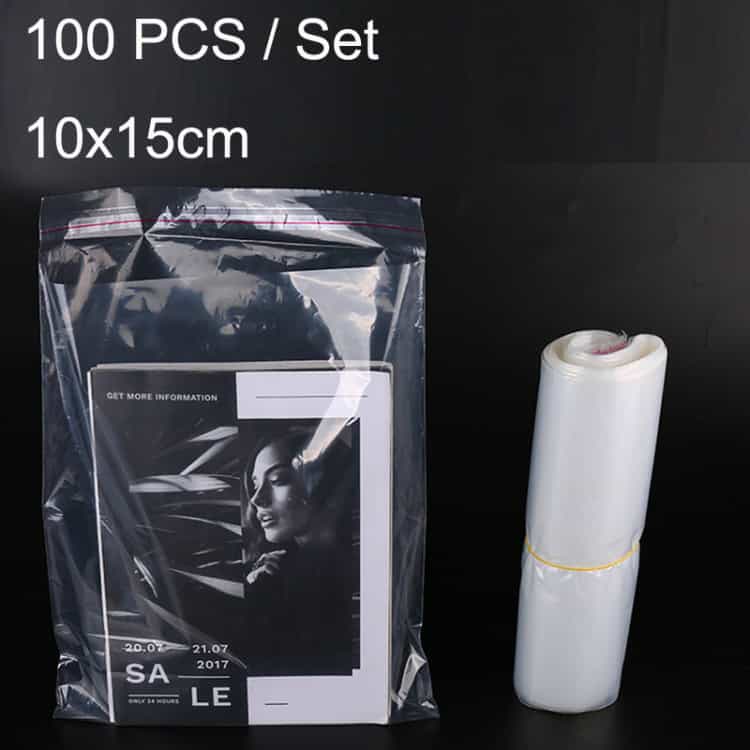 100 Transparent Self-Stick PE Clothing Bags - Sealable Jewelry Plastic Bag 1 Poly Mailer Bag With Air Bubble Cushion For Shipping, 100 Pieces, 10X15Cm, Adhesive Self-Sealing, Flexible Protective Packaging For E-Commerce And Online Stores, From Syndmart.