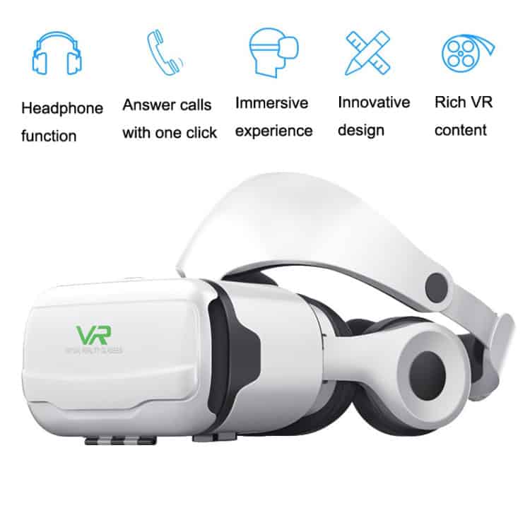 Immerse Yourself with Mobile 3D VR Game Glasses & Headset 4 Vr Headset With Immersive Experience, Innovative Design, Rich Vr Content, And Headphone Function For Enhanced Virtual Reality Entertainment And Gaming.