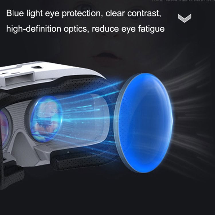 Immerse Yourself with Mobile 3D VR Game Glasses & Headset 6 Blue Light Eye Protection Glasses With High-Definition Optics Reducing Eye Fatigue And Providing Clear Contrast For Enhanced Visual Comfort.