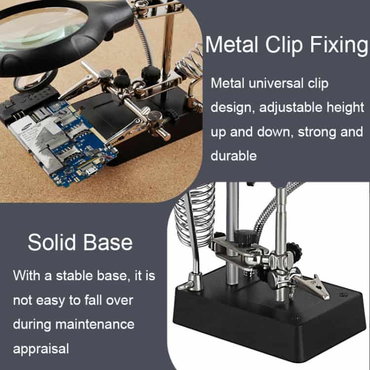 LED Lighting Maintenance Magnifier Bracket with 2.5X/7.5X/10X Zoom 4 Led Lighting Maintenance Magnifier Bracket With 2.5X/7.5X/10X Zoom - Image 4
