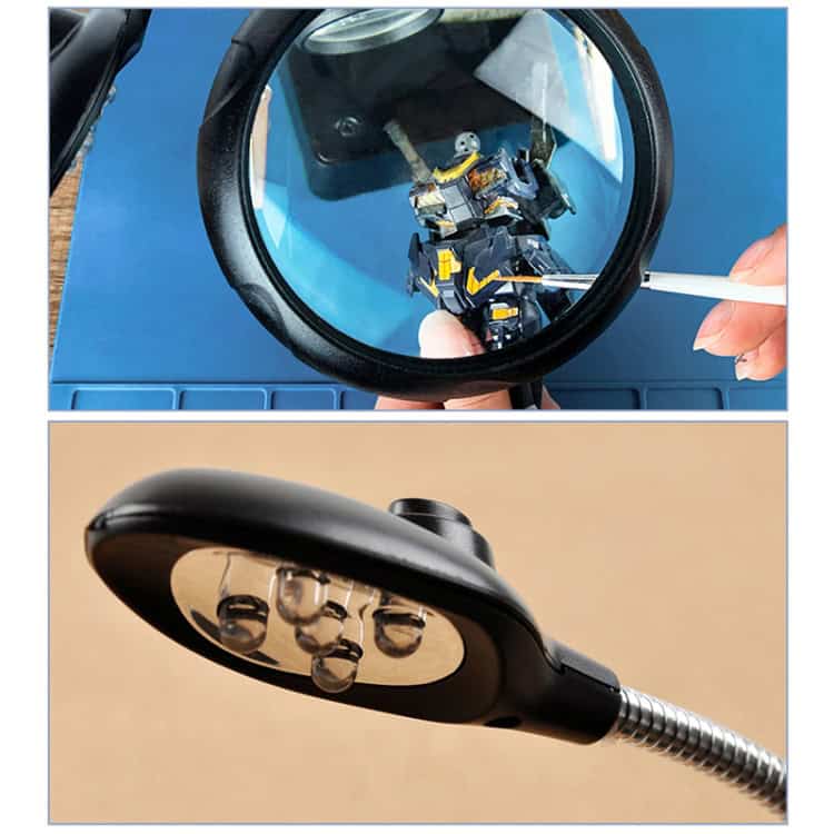 LED Lighting Maintenance Magnifier Bracket with 2.5X/7.5X/10X Zoom 5 Led Lighting Maintenance Magnifier Bracket With 2.5X/7.5X/10X Zoom - Image 5