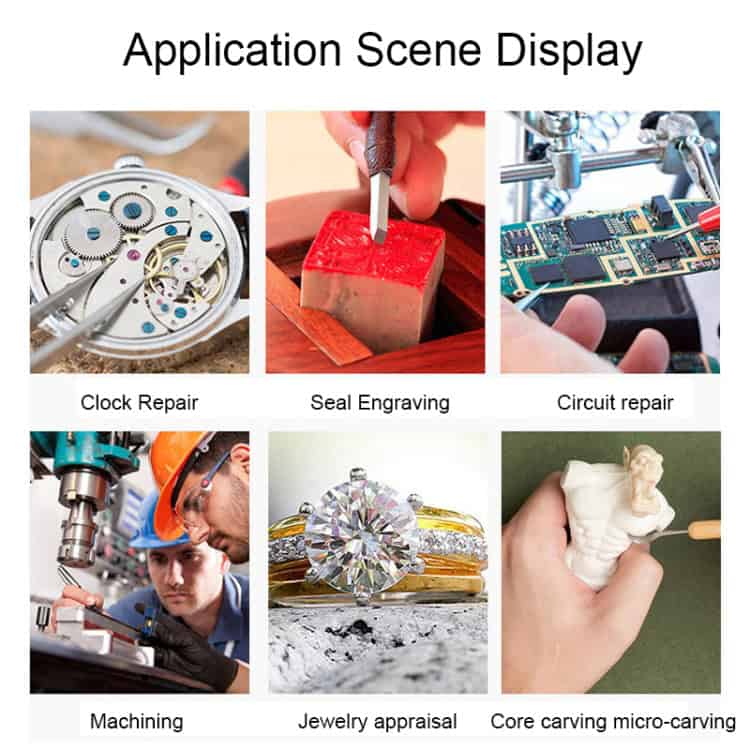 LED Lighting Maintenance Magnifier Bracket with 2.5X/7.5X/10X Zoom 6 Led Lighting Maintenance Magnifier Bracket With 2.5X/7.5X/10X Zoom - Image 6