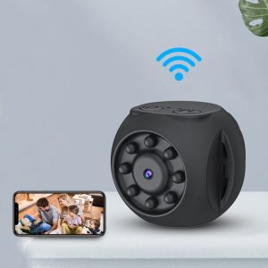 Wireless security camera with smartphone connectivity, ideal for home surveillance, featuring HD video, remote access, and easy setup for enhanced security.
