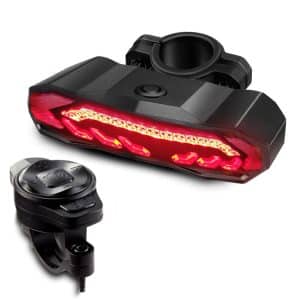 SF31 Smart Brake Taillight - USB Rechargeable LED for Night Ride - Turn Signals
