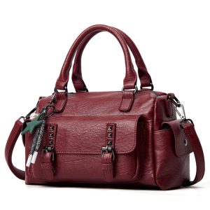 Luxury Pebbled Leather Large Capacity Crossbody Shoulder Bag - Stylish & Functional