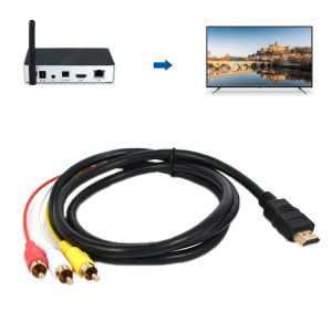 Crisp Audio & Video HDMI to AV/3RCA Cable - Connect with Ease, Ultimate Quality