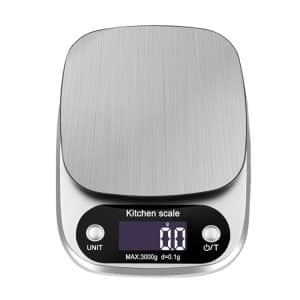 Precise Kitchen Scale: LCD Display, Multifunctional, Compact Design