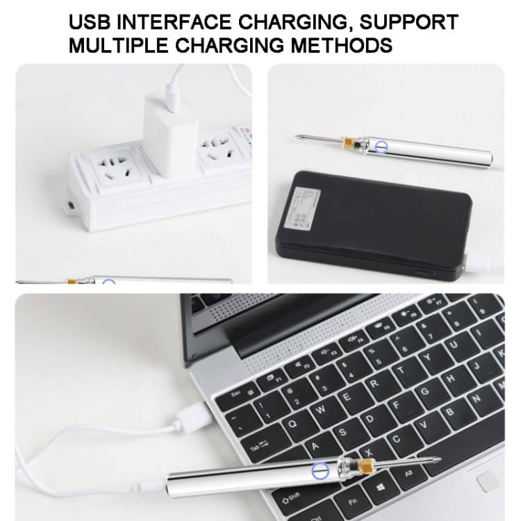 15W Mini Rechargeable Wireless Soldering Iron Pen - DIY Craft Essential 3 Usb Charging Multi-Port Power Strip With Surge Protection For Electronic Devices And Gadgets. Portable External Power Bank For Travel And Office Use. Compact Laptop And Device Charging Solutions.
